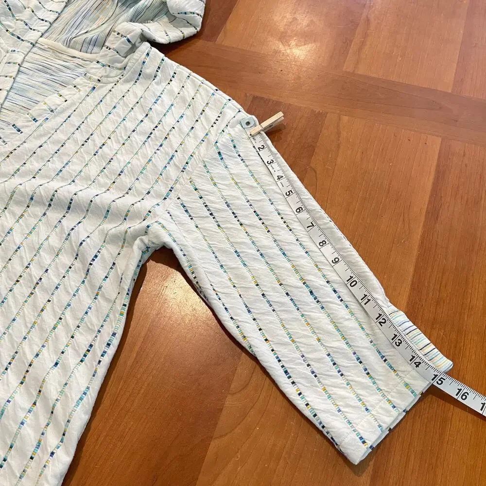 Isaac Mizrahi Live! Novelty Knit Relaxed Fit 3/4-Sleeve Pullover - Picture 13 of 14